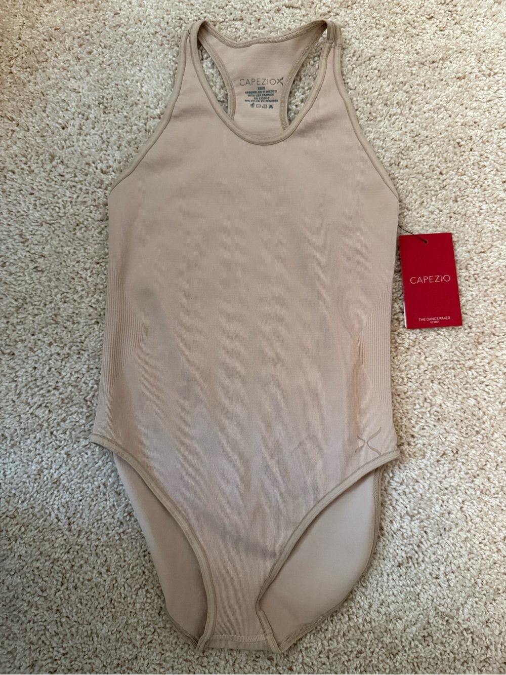 Capezio Nude/Tan Racerback Dance Bodysuit